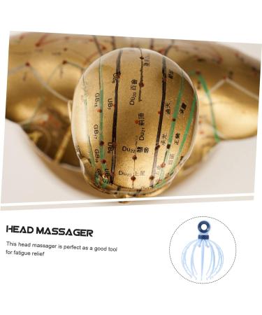 Marmerdo Head Massage Device - Blue Octopus Scalp Massager | Stress Relief Hand Massager | 21x15x15cm Plastic Claw Design - Buy Online on GoSupps.com