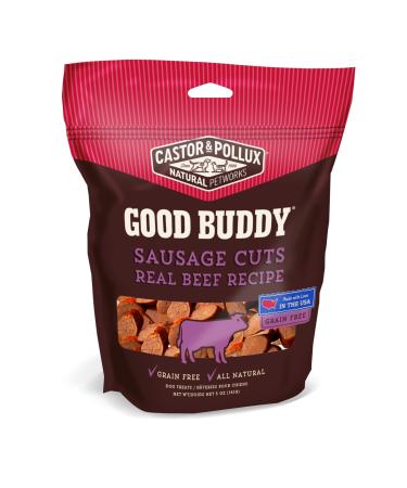 Castor & Pollux Good Buddy Made in USA Natural Dog Treats Sausage Cuts Beef 5 oz