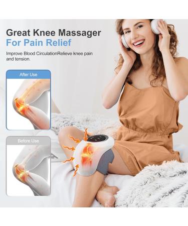FDA Registered Cordless Knee Massager - Infrared Heat & Vibration for Pain Relief | Best Gift for Family & Friends - Buy Online on GoSupps.com