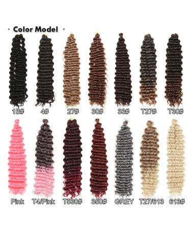 22 Inch Ocean Wave Crochet Hair 3 Pack Deep Twist Braiding Synthetic Hair Extension - 22 Inch (Pack of 3) 1B - Buy Online on GoSupps.com
