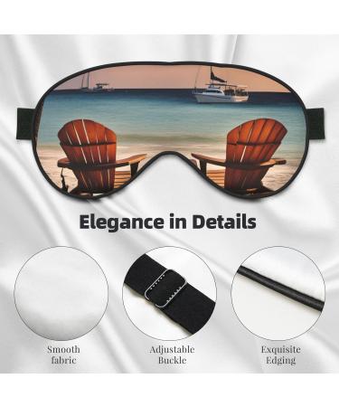 Beach Palm Tree Soft Sleep Eye Mask - Breathable Travel Eye Patch for Relaxation - Buy Online on GoSupps.com