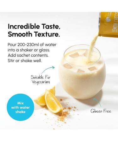 Shake That Weight 10x Diet Shake Cheesecake au citron Plan de remplacement de repas pour perte de poids R gime tr s faible en calories VLCD Haute teneur en prot ines sans lactose sans - Buy Online on GoSupps.com
