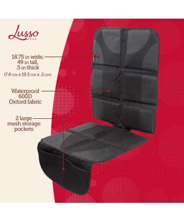 Lusso Gear Car Seat Protector - Non-Slip, Waterproof, Thick Padding - Black - Buy Online on GoSupps.com
