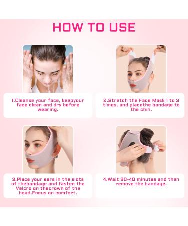 Beauty Face Sculpting Sleep Mask V Line Lifting Face-belt Chin Strap Double Chin Reducer for Women and Men Tightening Skin Preventing Sagging - Buy Online on GoSupps.com