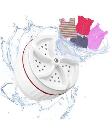 MONOJLY Portable Washing Machine Ultrasonic for Turbine Washer Machine 30 MINS Timing Auto-shut USB Charging for Home Travel Dor