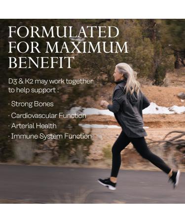 Solaray Vitamin D3 + K2 Soy Free - 60 VegCaps for Immune & Bone Health - Buy Online on GoSupps.com