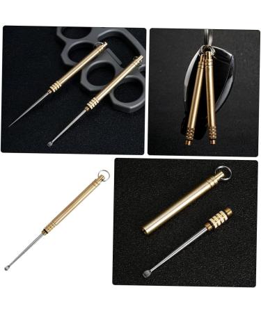 Titanium Alloy Ear Spoon Tool for Ear Cleaning - Golden Ear Picks for Earwax Removal and Ear Care - Buy Online on GoSupps.com