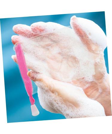 Outanaya 3pcs Foaming Net Soap Exfoliating Mesh Soap Saver Bag Facial Cleaning Soap Bag White Pe - Buy Online on GoSupps.com