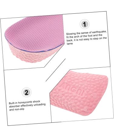 Beaupretty Height Increasing Insoles for Women & Men - Invisible Elevator Shoe Inserts | Comfortable Pink PU Support Pads - Buy Online on GoSupps.com