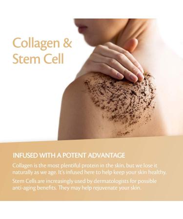 Arabica Coffee Body Scrub with Collagen & Stem Cell | Exfoliating Scrubber by M3 Naturals | 2 Pack Coffee Scrub - Buy Online on GoSupps.com