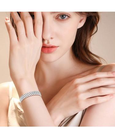 Jeroot Titan Magnet Hard Tape 4mm Zirconia Bracelet for Women | Magnetic Energetix Gift Box with Size Adjustment Tool (3500 Gauss) - Buy Online on GoSupps.com