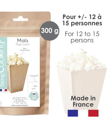ScrapCooking 8541 Corn for Popcorn 300 g Popcorn Popcorn for Saucepan & Popcorn Machine for Salting or Sweetening Birthday Pa - Buy Online on GoSupps.com