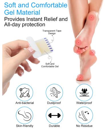 BLATOWN 24PCS Bunion Pads - Bunion Relief Blister Bandages for Feet, Toes & Heel - Buy Online on GoSupps.com