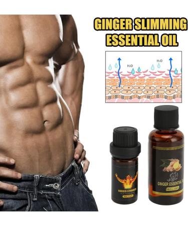Men's Ginger Care Serum - Essential Oil for Belly Tightening & Muscle Shrinking | International Shipping Available - Buy Online on GoSupps.com