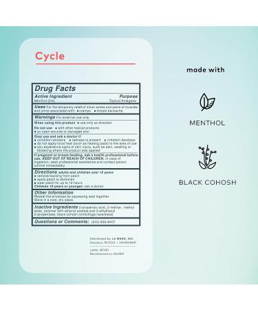 The Good Patch Cycle Patch with Black Cohosh and Menthol - 8 Total Patches, Menstrual Discomfort Relief - Plant Based (Pack of 2) - Buy Online on GoSupps.com