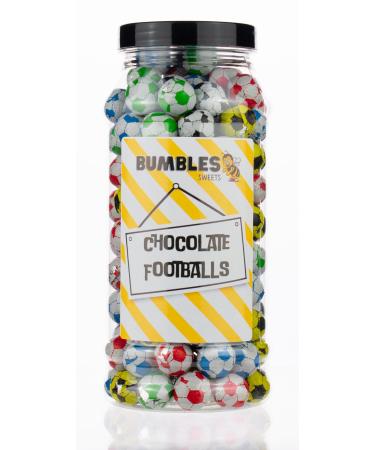 Chocolate Footballs Sweets Gift Jar