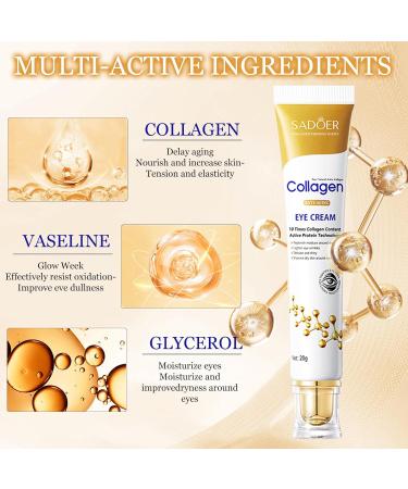 Lezehea Correcting Eye Cream Rapid Wrinkle Repair antiaging under eye cream with collagen retinol and hyaluronic acid to combat fine lines wrinkles and dark circles - Buy Online on GoSupps.com