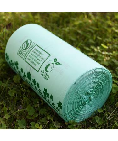 YORJA 1.6 Gallon Compost Trash Bags - 240 Biodegradable Kitchen Waste Bags - Buy Online on GoSupps.com