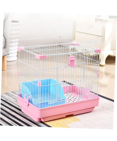 COLLBATH Box Rabbit Training Potty Chinchilla Toilet Trainer Potty Pet Pan Gerbil Toilet Rabbit Potty Plastic 28x23cm Blue - Buy Online on GoSupps.com