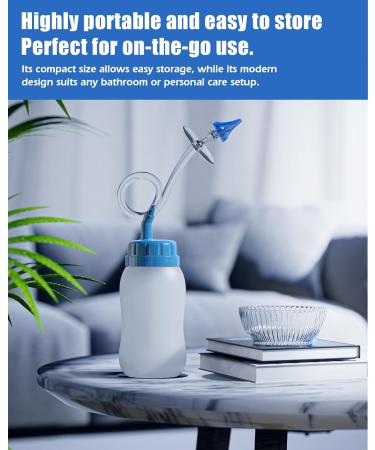 MAOEVER Ear Wax Removal Kit, Squeezable Silicone Ear Cleaner with a Folding Pot for Waste Water Recycling, Gentle & Effective Ear Irrigation Tool for Safe at-Home Use (Blue) - Buy Online on GoSupps.com