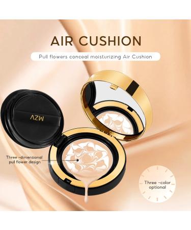 Sumax Water Bead Tricolor Latte Concealer Cushion MZV Air Cushion BB Cream - 3PCS, Natural Shade - Long-Lasting, Moisturizing, Oil Control - Buy Online on GoSupps.com