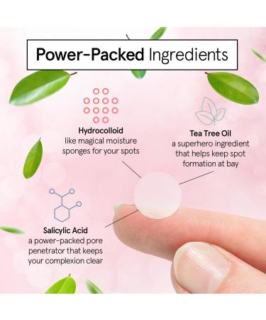 Grace & Stella Pimple Patches for Face - 72 Hydrocolloid Acne Patches | Vegan & Cruelty-Free Blemish Stickers Dermatologist Tested - Buy Online on GoSupps.com