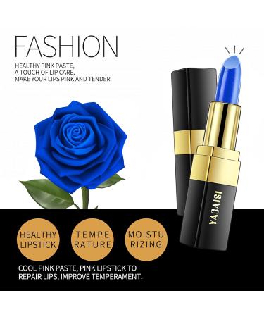 Blue Rose Temperature Color Change Lip Balm: Long Lasting, Waterproof Lip Gloss for Women - Nutritious Moisturizer and Lip Care Makeup - Buy Online on GoSupps.com
