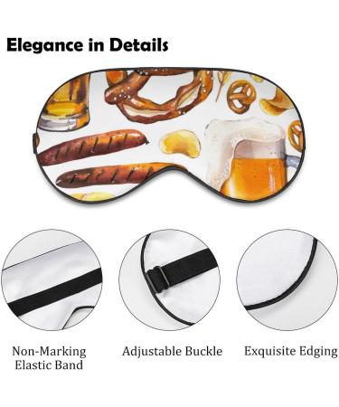 Traditional Oktoberfest Beer Sleep Mask - Adjustable Strap Eye Cover for Men and Women - Buy Online on GoSupps.com