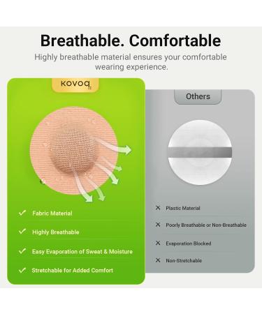 Kovoq Waterproof Plaster for Freestyle Libre 3 Sensor - 25 Medical-Quality Fixing Plasters with Hardshell Covers | Breathable & Skin-Friendly (Beige) - Black Bag Packaging - Buy Online on GoSupps.com
