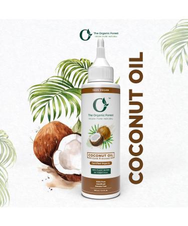 Organic Forest Cold Pressed Coconut Oil for Hair and Skin - 100% Chemical Free, Unrefined, Natural | 100 ML - Buy Online on GoSupps.com