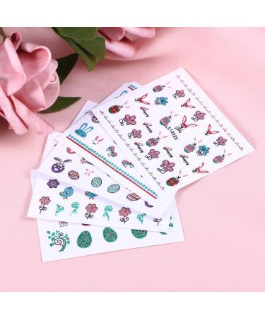 Exceart 5 Pcs Nail Stickers 3D Nail Stickers Decals Nail Art sticker Easter Decorative Nail Stickers Cartoon Nail Stickers for Girl Lady - Buy Online on GoSupps.com