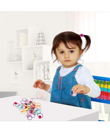 Colorful Moselle Hair Tie Set - 40 Pink & Colorful Bands for Girls | Ponytail & Styling Accessories - Buy Online on GoSupps.com