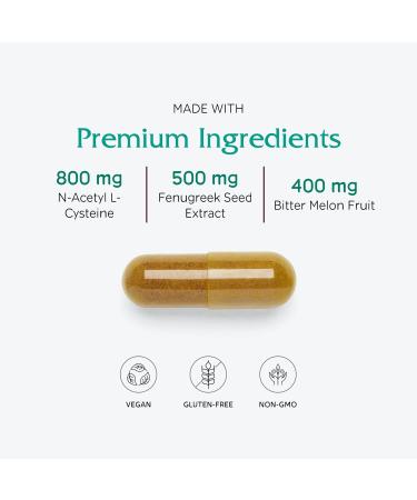 Vitanica Metabolic Manager - Herbal Supplement to Support Healthy Metabolic Response - Dietary Supplement with Vitamin D - Vegan Antioxidant Supplement - 120 Capsules - Buy Online on GoSupps.com