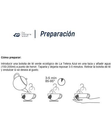  LATETERAZUL The Blue Teapot: 150 organic green tea bags with peppermint. Moruno organic green tea Moroccan Arabic style. 150 bags of 1.5 grams each. - Buy Online on GoSupps.com