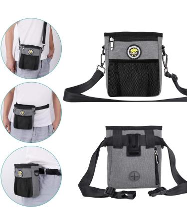 Fttouuy Waterproof Dog Food Bag - Ideal for Training & Agility | Perfect Gray Dog Treats Bag - Buy Online on GoSupps.com
