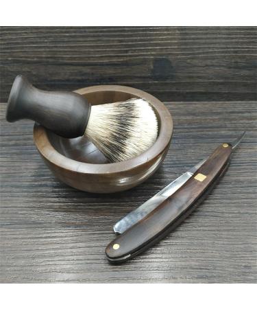 AnSafe Handmade Pure Badger Hair Shaving Brush - Durable Resin Handle for Wet Shaving & Beard Foam - Buy Online on GoSupps.com