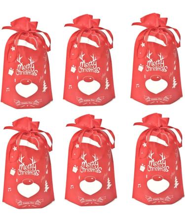 Abaodam 10pcs Christmas Treat Bags Sacks Christmas Party Favor Bag Bag Candy Non-woven Bags - Buy Online on GoSupps.com