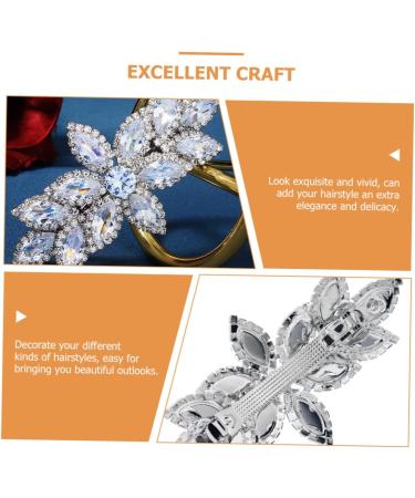 Ipetboom Rhinestone Hair Clip Crystal Hair Accessories Hair Jewels for Women Crystal Hair Barrette Bridal Hair Accessories Girls Hair Accessories Hair Topper Bride Zircon Top Clip Wedding - Buy Online on GoSupps.com