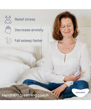Moonbird Breathing & Meditation Device | Sleep Aid for Adults | Stress & Fear Relief | Black & Gray - Buy Online on GoSupps.com