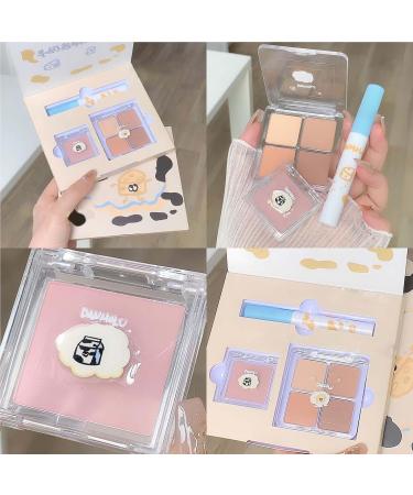 Neutral Eyeshadow Palette & Velvet Lip Gloss | 3-in-1 Multi-Purpose Makeup Set for Beginners & Professionals - Shop Internationally - Buy Online on GoSupps.com