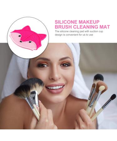 KALLORY Silicone Makeup Applicator & Brush Cleaner Pad - Fox Shaped Cosmetic Scrubber Tool for Effortless Makeup Brush Cleaning - Buy Online on GoSupps.com