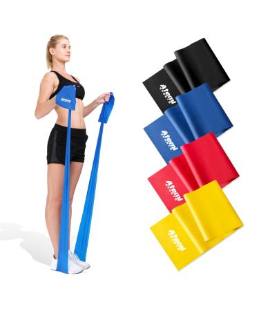 Fitness bands individually or set |1.2m/2m resistance band for physiotherapy & fitness |Long exercise bands for women & men |Gymnastics band 2m #2 red (medium) - Buy Online on GoSupps.com