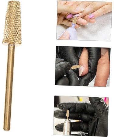 Beaupretty Nail Polisher Drill Bit for Metal Nail Art Supplies Metal Drill Bits Nail Beauty Tools Nail Grinding Tools Carbide Nail Drill Bit Gel Plastic Polishing Head Pedicure 4x0.5cm Golden - Buy Online on GoSupps.com