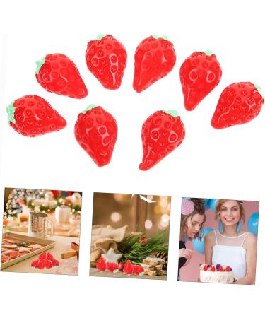 Alipis 90 Pcs Simulation Three-dimensional Fruit Mini Picture Frame Cake Toy Miniatures Miniature Dollhouse Accessories Diy Crafts Food Keychain Cake Decor Phone Case Strawberry Resin - Buy Online on GoSupps.com