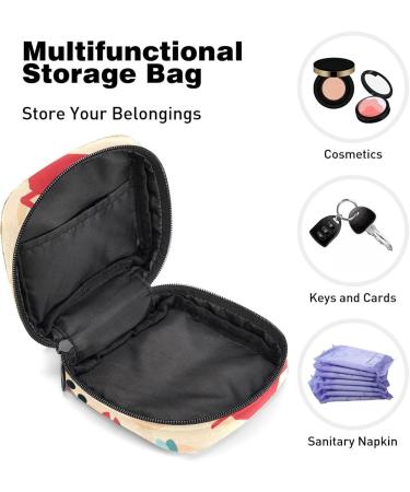 Portable Crab Pattern Sanitary Napkin Storage Bag | Nursing Pad Holder & Period Kit for Women & Girls - Buy Online on GoSupps.com
