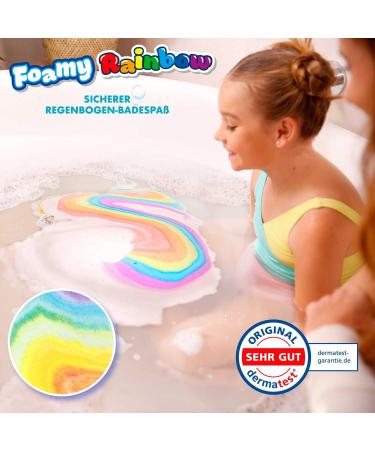 Buy INKEE Foamy Rainbow Bath Bombs - Set of 2 Unicorn & Cloud Shaped Kids Bath Fizzies | Strawberry Scented | International Shipping Available - Buy Online on GoSupps.com