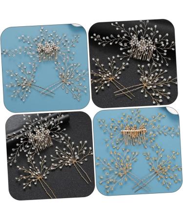 minkissy 3 Sets Bridal Headwear Wedding Decor Bridal Hair Combs Bride Hairpin Crystal Side Comb Hair Decorations Pearl Tiara Bridal Headpiece for Wedding Clip Bridesmaid Rhinestones Diamond - Buy Online on GoSupps.com