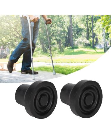 Non-Slip Crutch Tips - 10 Pack Rubber Tips with Metal Spacers for Standard Hiking Poles (16mm) - Durable & Reliable - Buy Online on GoSupps.com