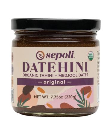 Datehini Organic Tahini and Medjool Date Spread (Original, 8 Oz Jar) Original 8 Ounce (Pack of 1)