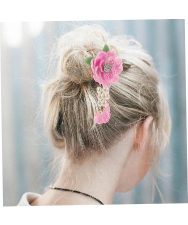 1 Pair Hairpin Pearl Hair Barrettes Asian Hair Womens Hair Clips Girl Flower Hair Accessories Vintage Flower Hair Clip Bridal Hair Barrettes Wedding Hair Alloy Miss Tassel Walk - Buy Online on GoSupps.com